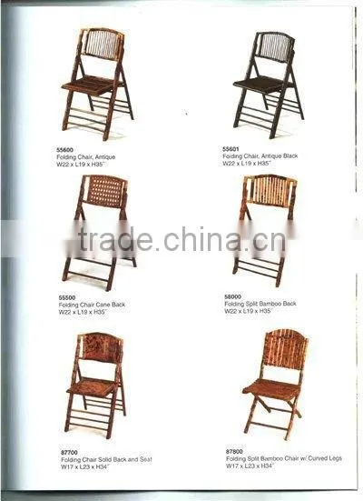 Outdoor Leisure Garden Bamboo Folding Chairs photo-5