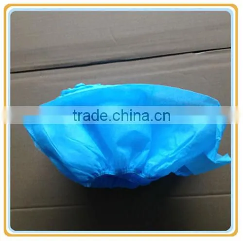 Disposable Protective Blue Non Woven Shoe Cover photo-2