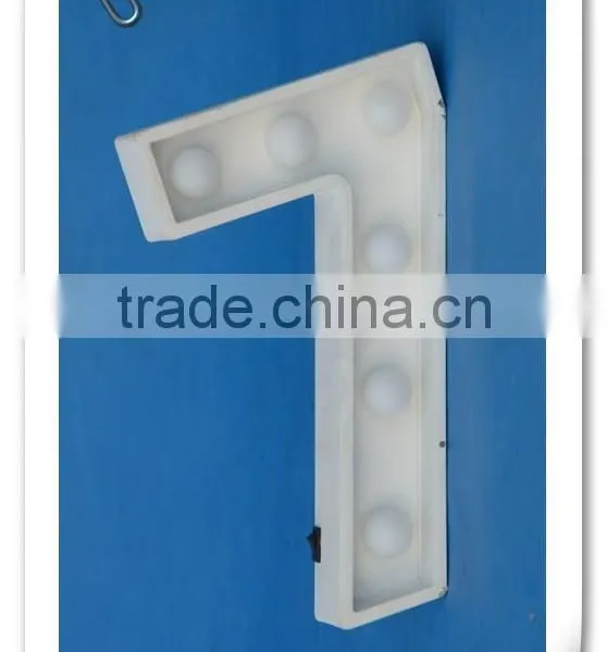 Most Popular Led Numerals Shape Light With the Battery Marquee Light Marquee Numbers photo-3