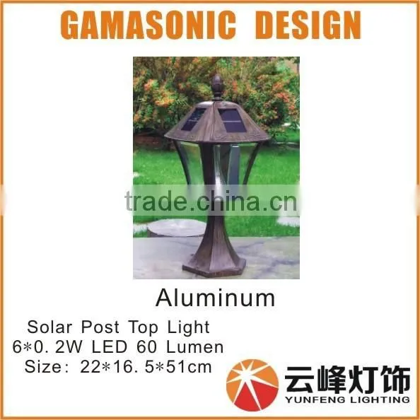 GAMASONIC Solar Gate Post Light Solar Wall Top Light photo-2