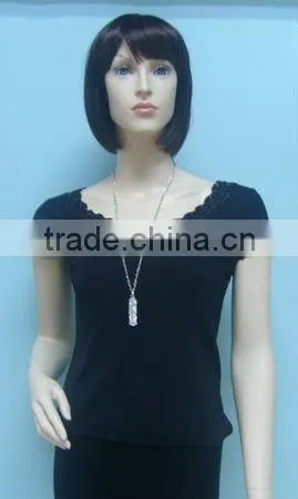 2011-LS034 LADIES SHORT SLEEVE ROUND NECK PULLOVER SWEATER