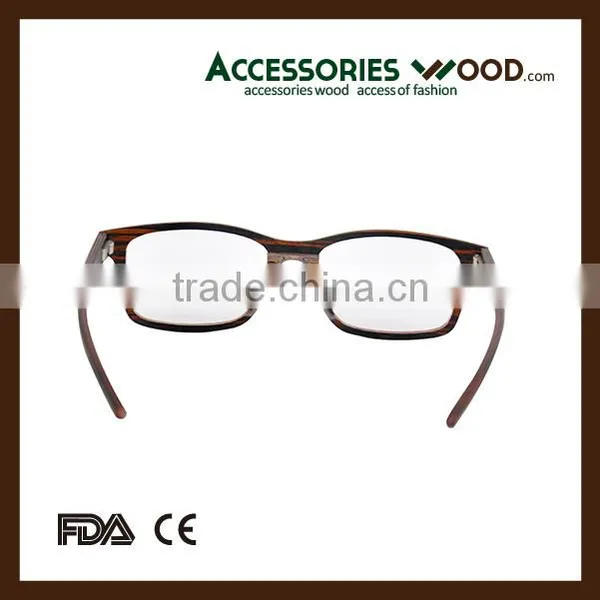 Vintage Style Wood Eyewear Wholesale Clear Glasses Wooden RX Glasses for Student photo-6