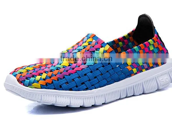 Fashion Woven Elastic Comforable Handmade Shoe Sport Shoe photo-2