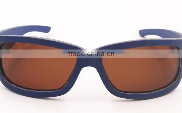 Fashion Wood 8 Bit Wood Sunglasses Big Curve Sports Eyeglasses photo-2