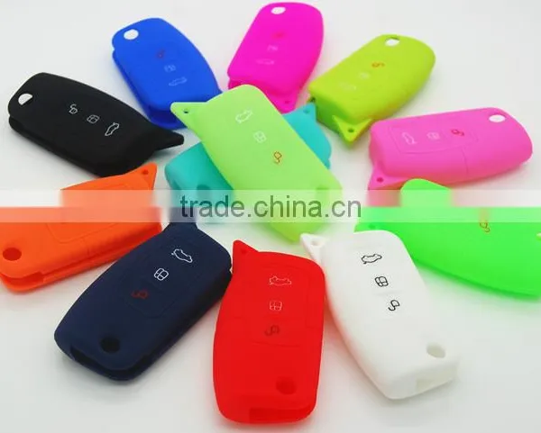 Christmas gift wholesale silicone key cover,key chains ,key case