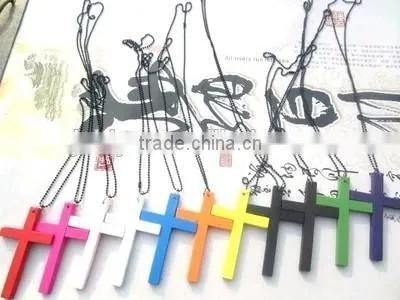 New Fashion Colorful Small Wood Crucifix photo-3