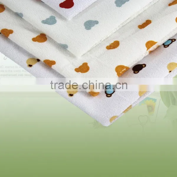 Bear Printed Waterproof Bamboo Fiber Adult Terry Baby Chganging Mat photo-2