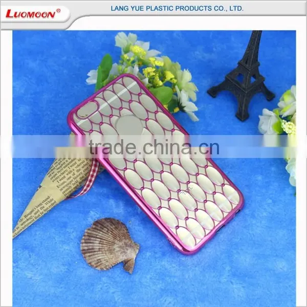 Top Quality Transparent Eletroplating Pearl Pattern Back Cover for Iphone 5 5s 4 photo-3