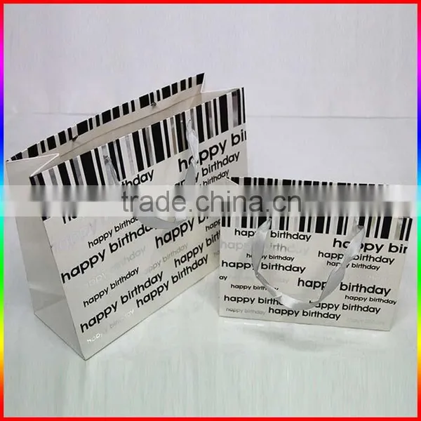 Birthday Gift Grey Paper Gift Packing Bag photo-2