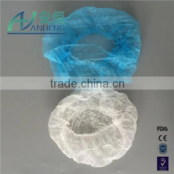 Head Protection Nonwoven Hair Nets Single / Double Elastic photo-6