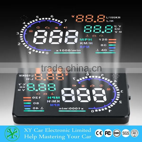 Wholesale 5" GPS Car HUD Head Up Display OBD 2 Car Speedometer ,hud Display XY-HUD208 photo-5