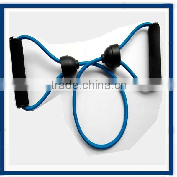 Gym Machine Use Elastic Cord with handle