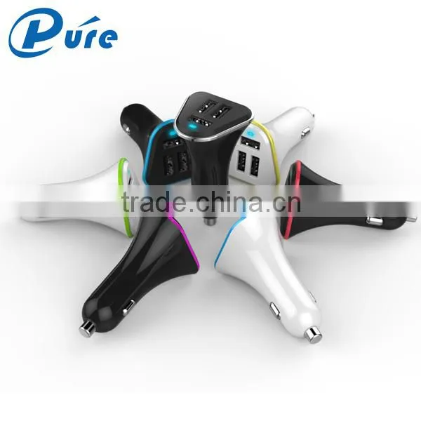 Mobile Phone Accessory Car Charger Usb 5v/5.2A Car Usb Charger,wholesale Usb Car Charger Adapter With Blue LED Indication photo-2