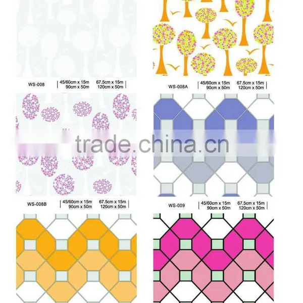 Vinyl Static Cling Privacy Stained Glass Decorative Window Film photo-5
