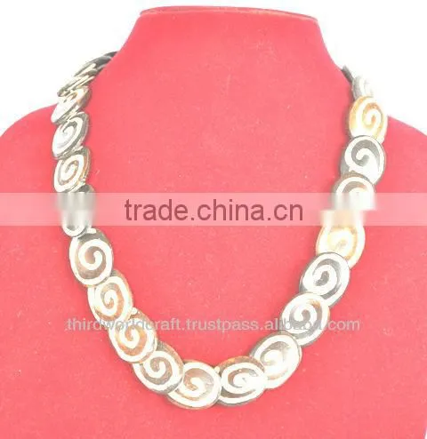 Necklace Made of Buffalo Bone and Horn photo-4