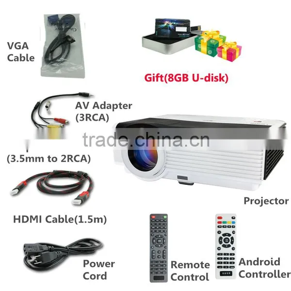 5000Lumens 8000:1 Contrast Ratio Projector Support Bluetooth WiFi Function photo-3