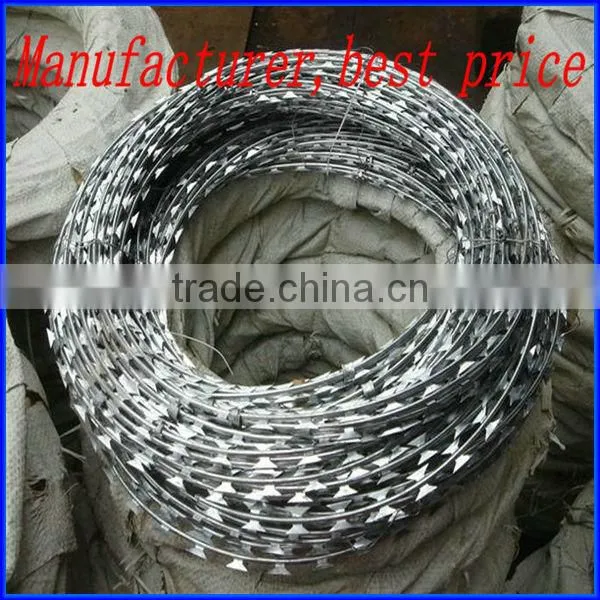 Low Price Concertina Razor Barbed Wire BTO-18 BTO-22 CBT-60 CBT-65 photo-2