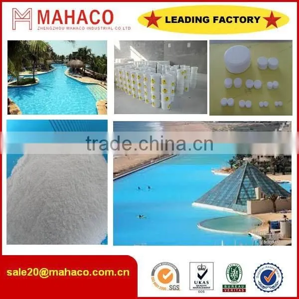 2015 Hot Sale Swiming Pool Chemicals----SDIC 60% POWDER/SDIC 60% Granular/SDIC TABLET/SDIC 60%/SDIC 56%