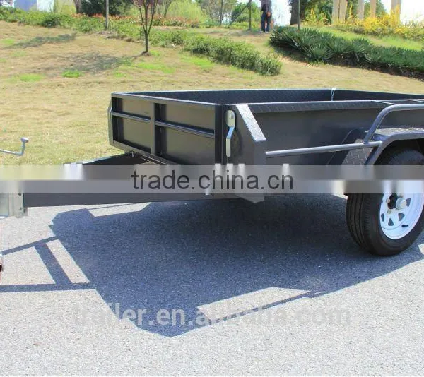 8x4 Chequer Plate Fully Welded Box Trailers Tipping Trailer photo-5