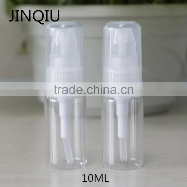 Factory Direct Sale 10ML/15ML PET Mini Transparent Sprayer Lotion Bottle for Cosmetic