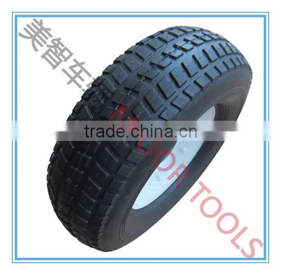 10x3.3 Semi Pneumatic Rubber Tyre Inflatable Wheel photo-2