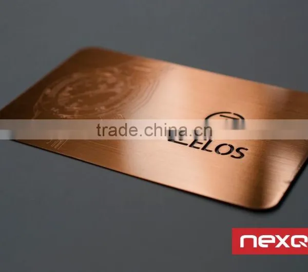 Custom Etched Logo Brass Metal Member Vip Card photo-2