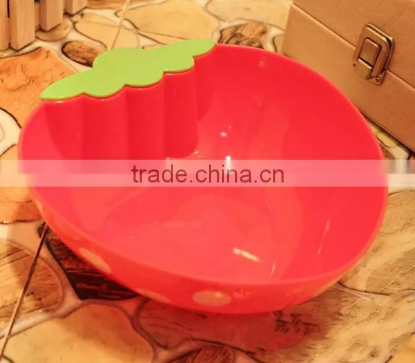 Large Size Strawberry Plastic Storage Bowl photo-4