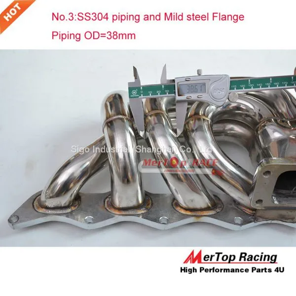 Mertop Race T3 FLANGE 38mm OD COLLETTORE DI SCARICO MANIFOLD FOR LANCIA DELTA INTEGRALE 2.0 16V Fiat Coupe photo-3