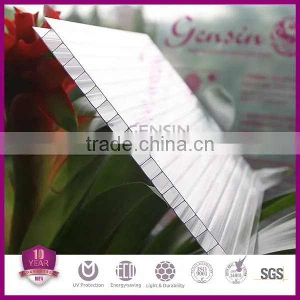 High Quality 4mm 6mm 8mm 10mm 2wall Clear Polycarbonate Sheet