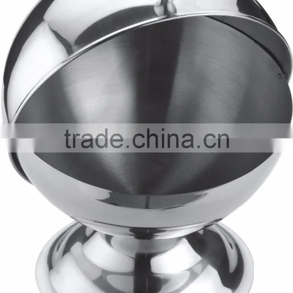 Stainless Steel Spice Jar Condiment Server Sugar Bowl With Rolltop Lid photo-5