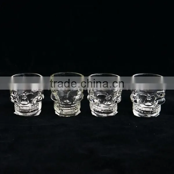 High Gualityed Transparent Single Wall Glass/ Skull Shot Glass photo-2