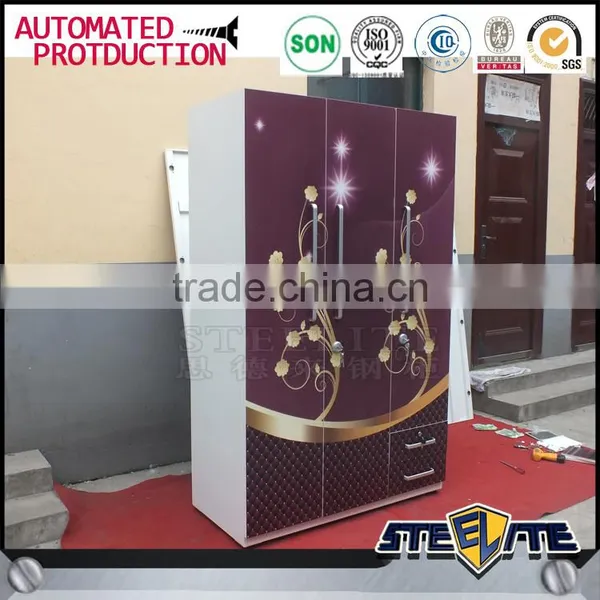 Wholesale Locking Clothing Cabinet Bedroom Lockable Clothes Wardrobe Closet photo-2