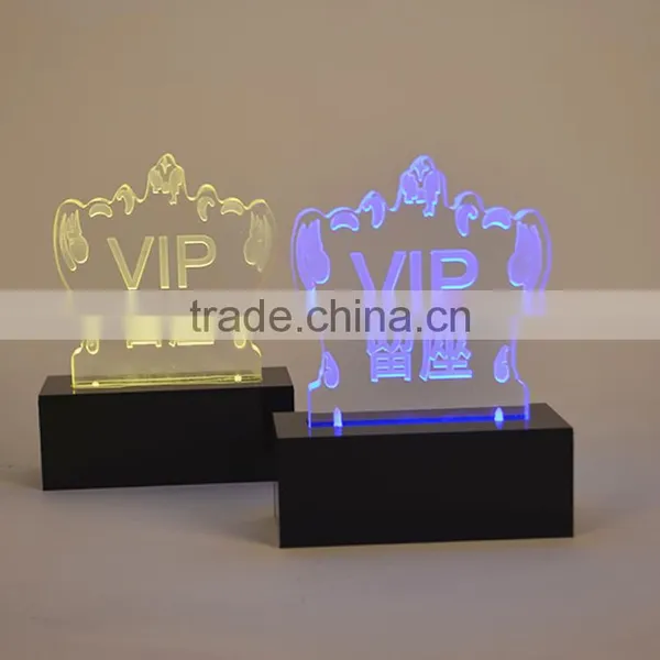 LED Rechargeable Acrylic Signage Display Holder photo-2