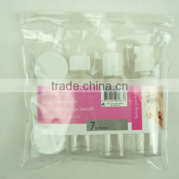 6Pcs Travel Bath Set With PVC Bag