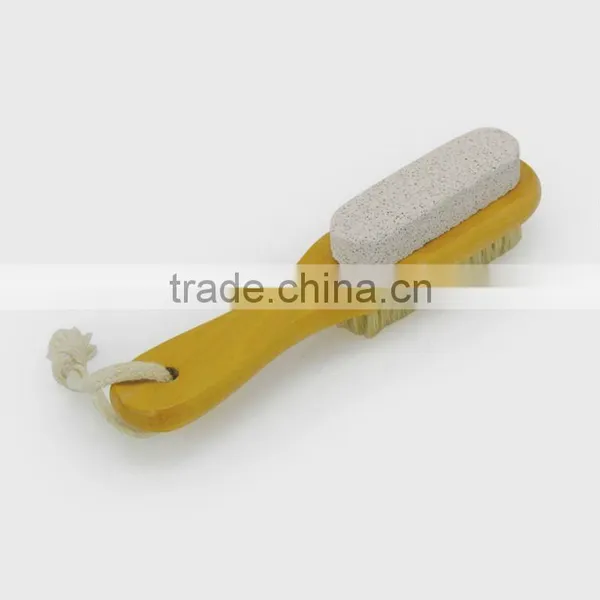 Wooden Nail Brush With Pumice