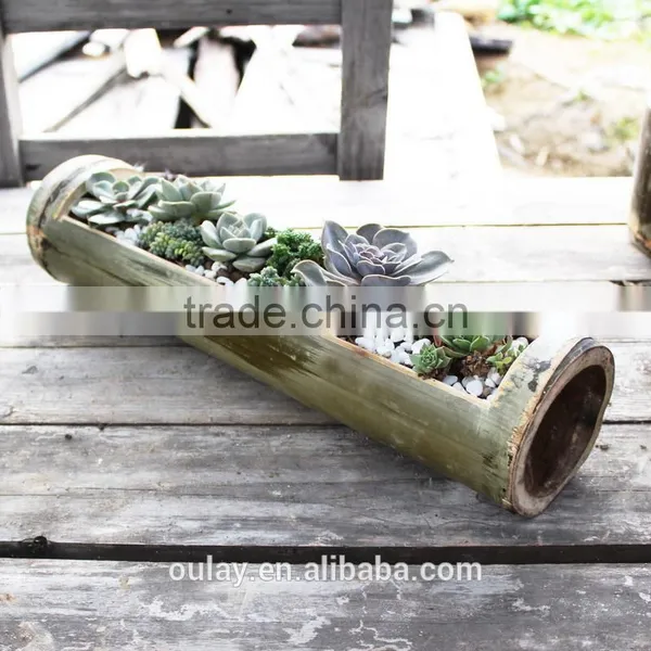 Long Polishing Bamboo Material Decoration Craft Bamboo Vase photo-5
