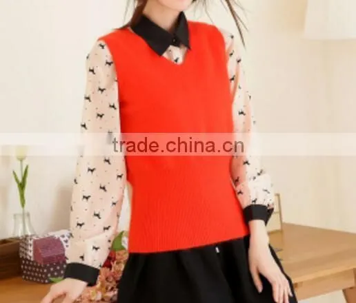 flame resistant and antistatic sweater/Mink Fleece Vest sweater