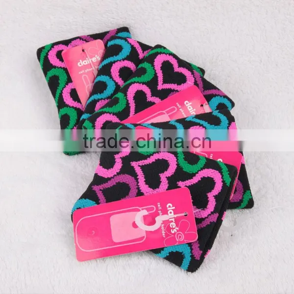 Nylon Cotton Cell Phone Mobile Sock With Logo photo-3
