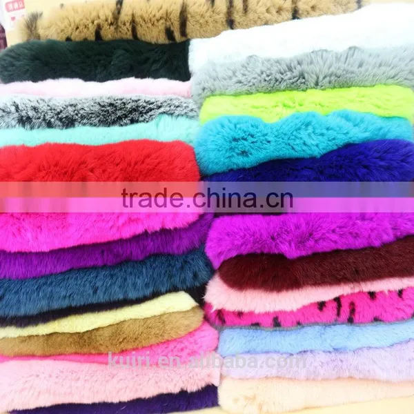 100% Real Dye Rex Rabbit Skin / Rex Rabbit Fur Skin Pelt For Clothes Tp14 photo-3