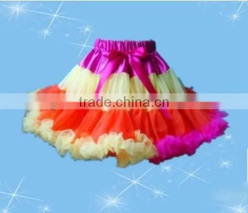 2014 Spring New Sweet Charming Baby Kids Girls Fluffy Dance Wear Pettiskirts Cute Chiffon Tutu Princess Skirts photo-6