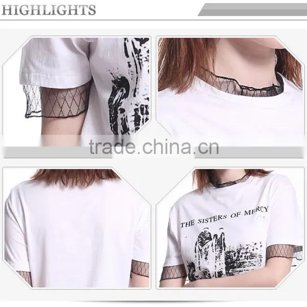 OEM & ODM White T-shirt Woman,custom Womens Casual t Shirt photo-6