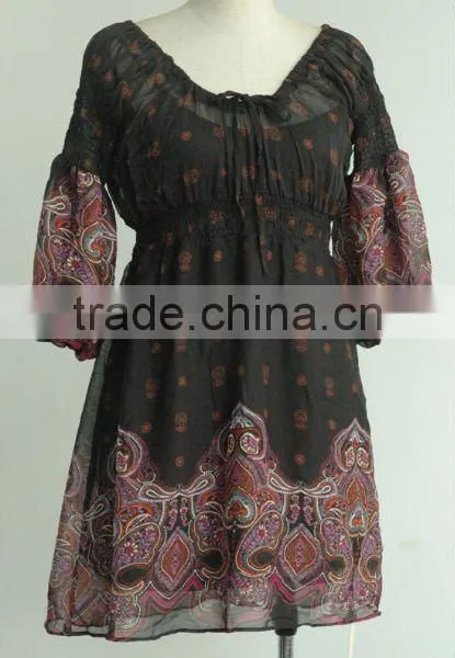 Gypsy Puffball Sleeve Dress photo-1