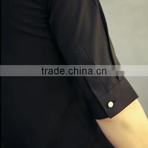 Seven Men Sleeve Han Edition Cultivate One's Morality Joker No-iron Shirt Wet Printing Individuality Student Leisure Shirt With photo-4