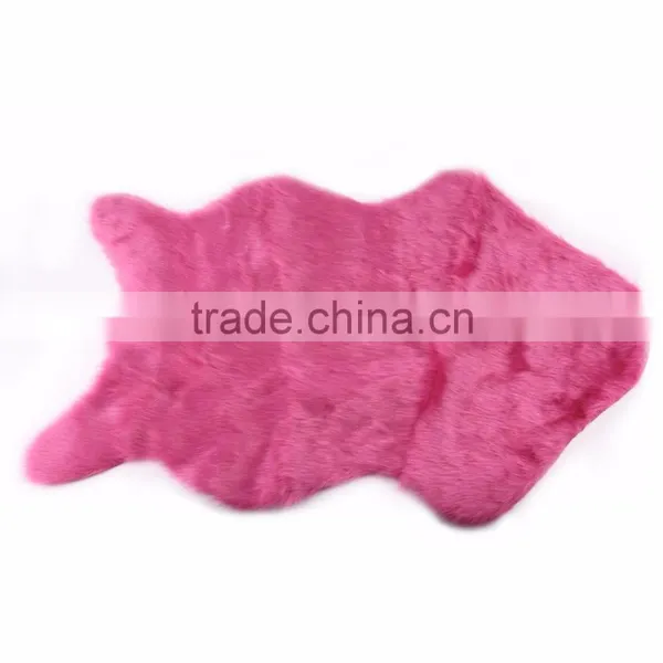 Super Soft Faux Sheepskin Chair Warm Hairy Carpet Seat Pad Plain Skin Fur Plain Fluffy Area Rugs Washable Bedroom Mat photo-6