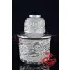 Silver Wine Pot -Five Dragons Playing in the Sea Wine Warmer