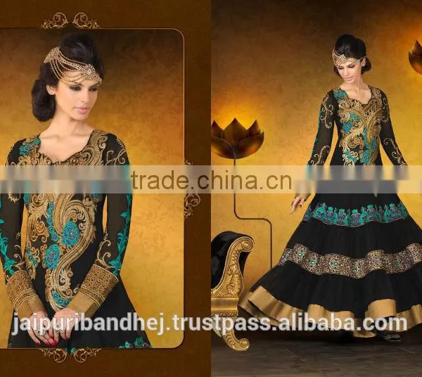 Ladies Neck Designs Salwar Kameez Bollywood Dress Anarkali Suit Pakistani Salwar Kameez Suit photo-3