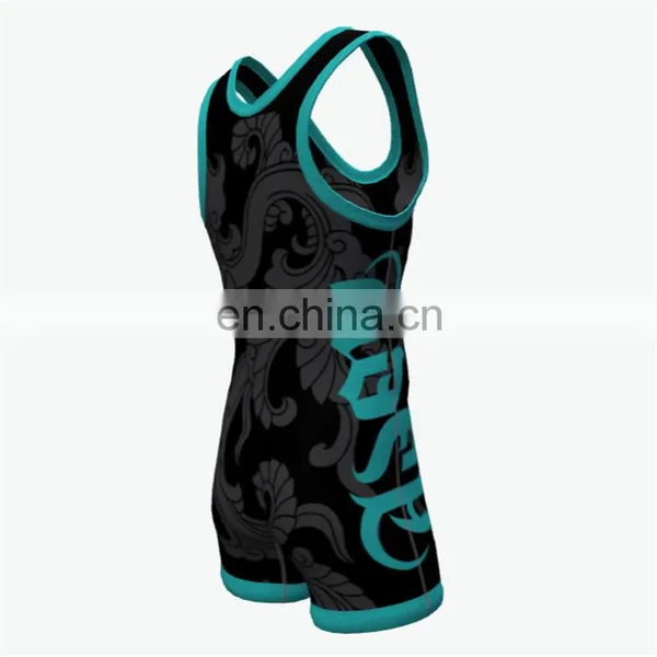Mens Wrestling Singlets Printed by Sublimation photo-3