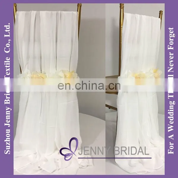 C454A Dining Chair Covers Wedding Decoration Chiffon Material to Make Chair Covers photo-6