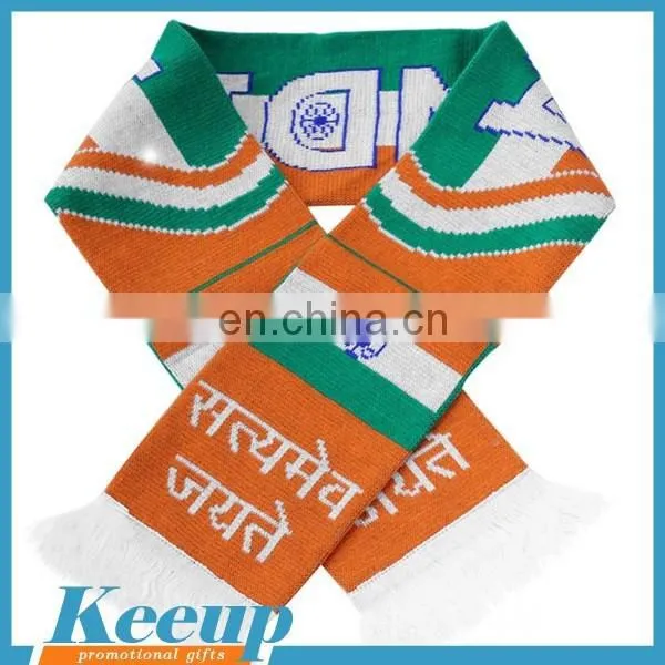 Giveaways Acrylic Knitted Soccer Scarf for Promotional photo-5