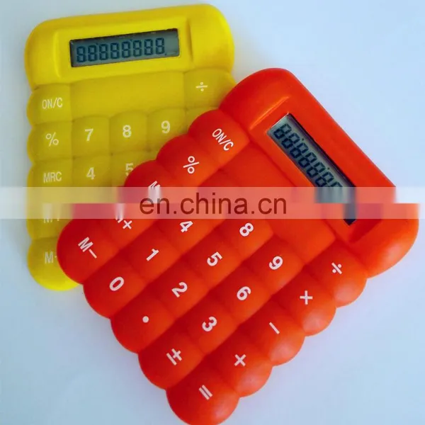 Mini Silicone Plastic Rubber Smart Promotion Calculator photo-2